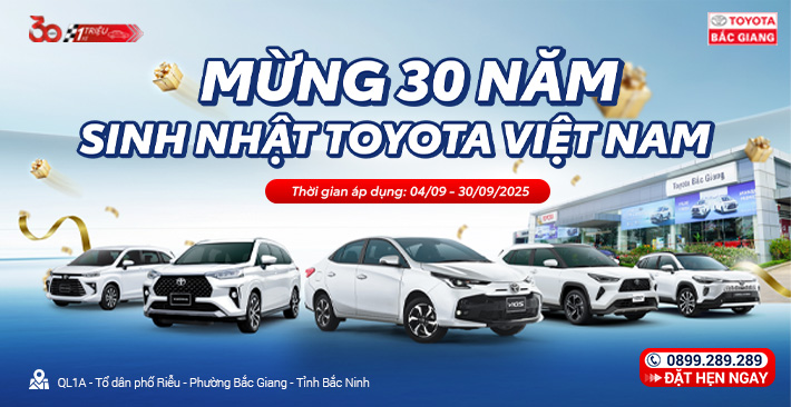 Khuyến Mãi Dịch Vụ Tháng 9 – Toyota Bắc Giang